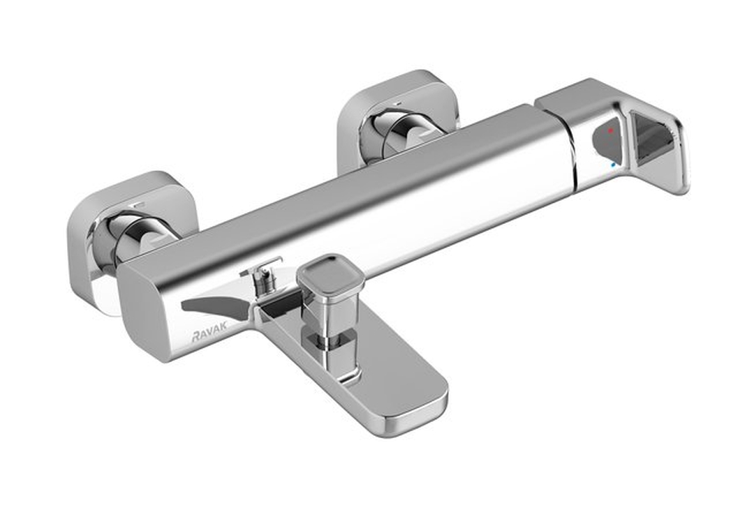 Ravak 10° bateria wannowo-prysznicowa ścienna chrom X070065