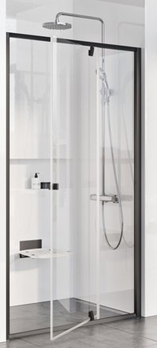 Ravak Pivot PDOP2-100 drzwi prysznicowe 100 cm czarny mat/szkło przezroczyste 03GA0300Z1