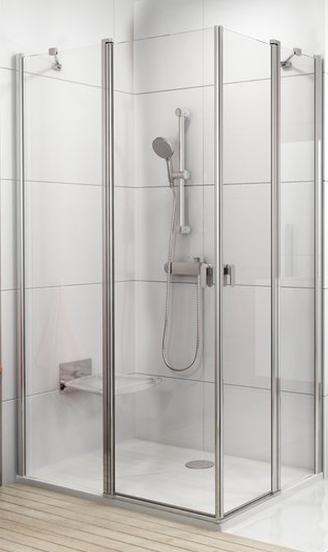 Ravak Chrome CRV2-110 drzwi prysznicowe 110 cm częściowe 1/2 polerowane aluminium/szkło przezroczyste 1QVD0C00Z1