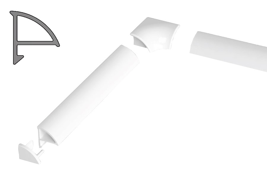 Ravak listwa maskująca 110 cm typ 6 biała XB441100001 - Wysyłka w 24h