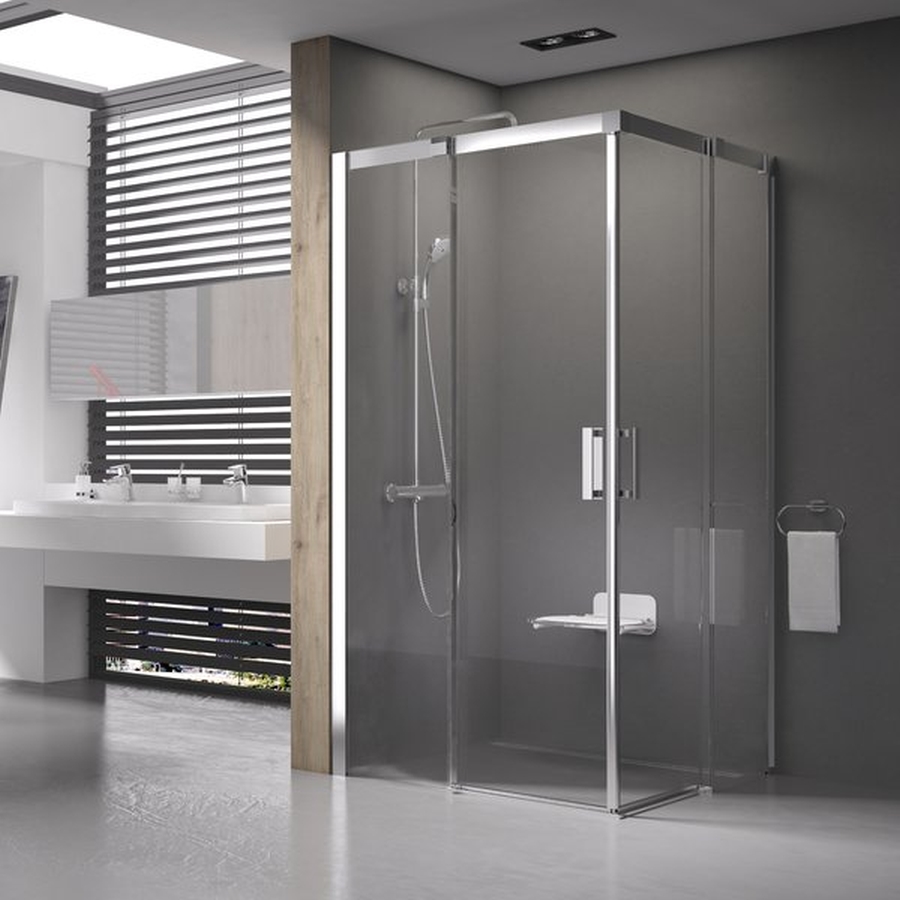 Ravak Matrix MSRV4-80/80 kabina prysznicowa 80x80 cm kwadratowa polerowane aluminium/szkło przezroczyste 1WV44C00Z1