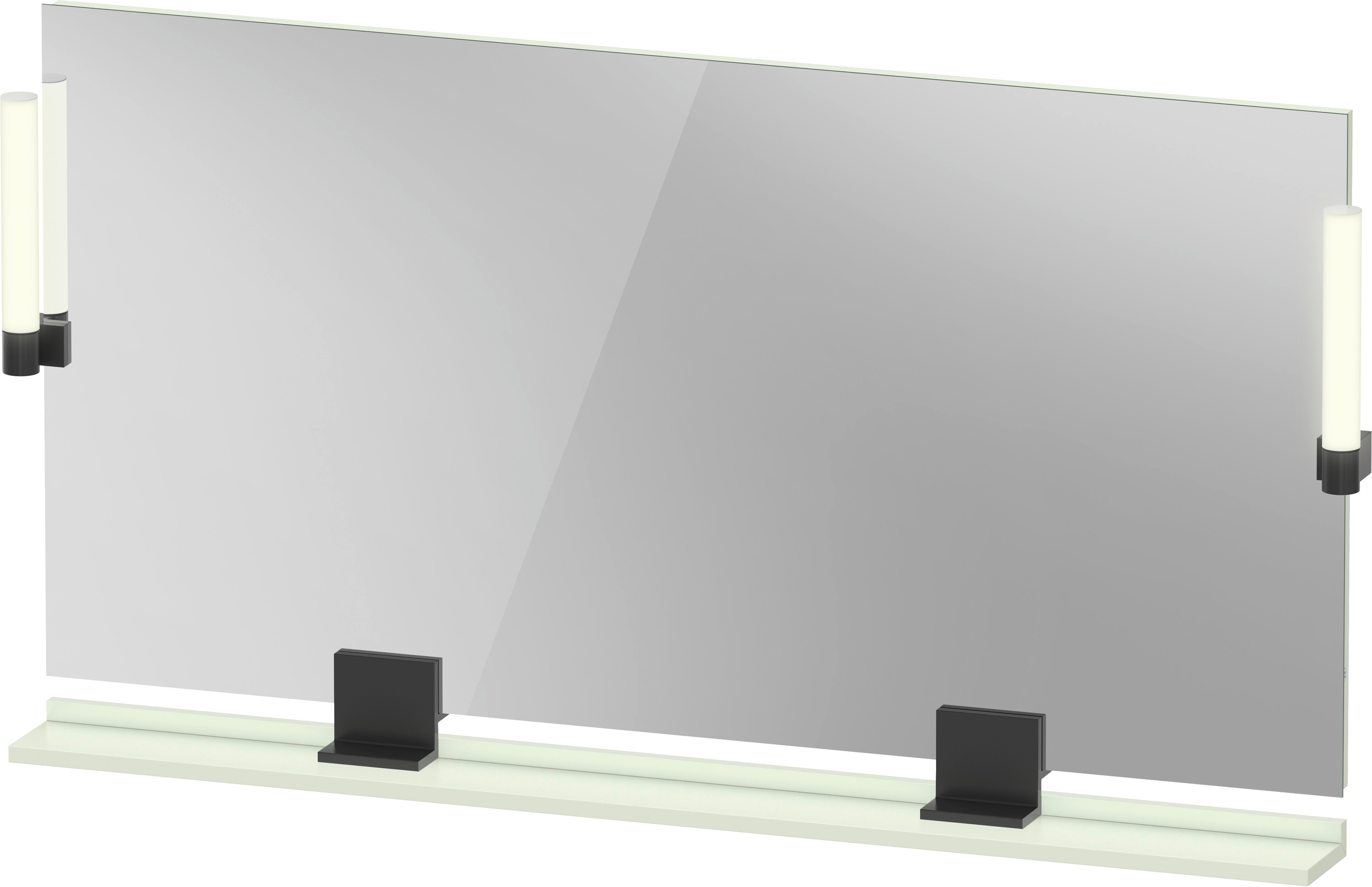 Duravit Sivida lustro 133x65 cm prostokątne z oświetleniem czarny-zielony SV74250BDHH0000