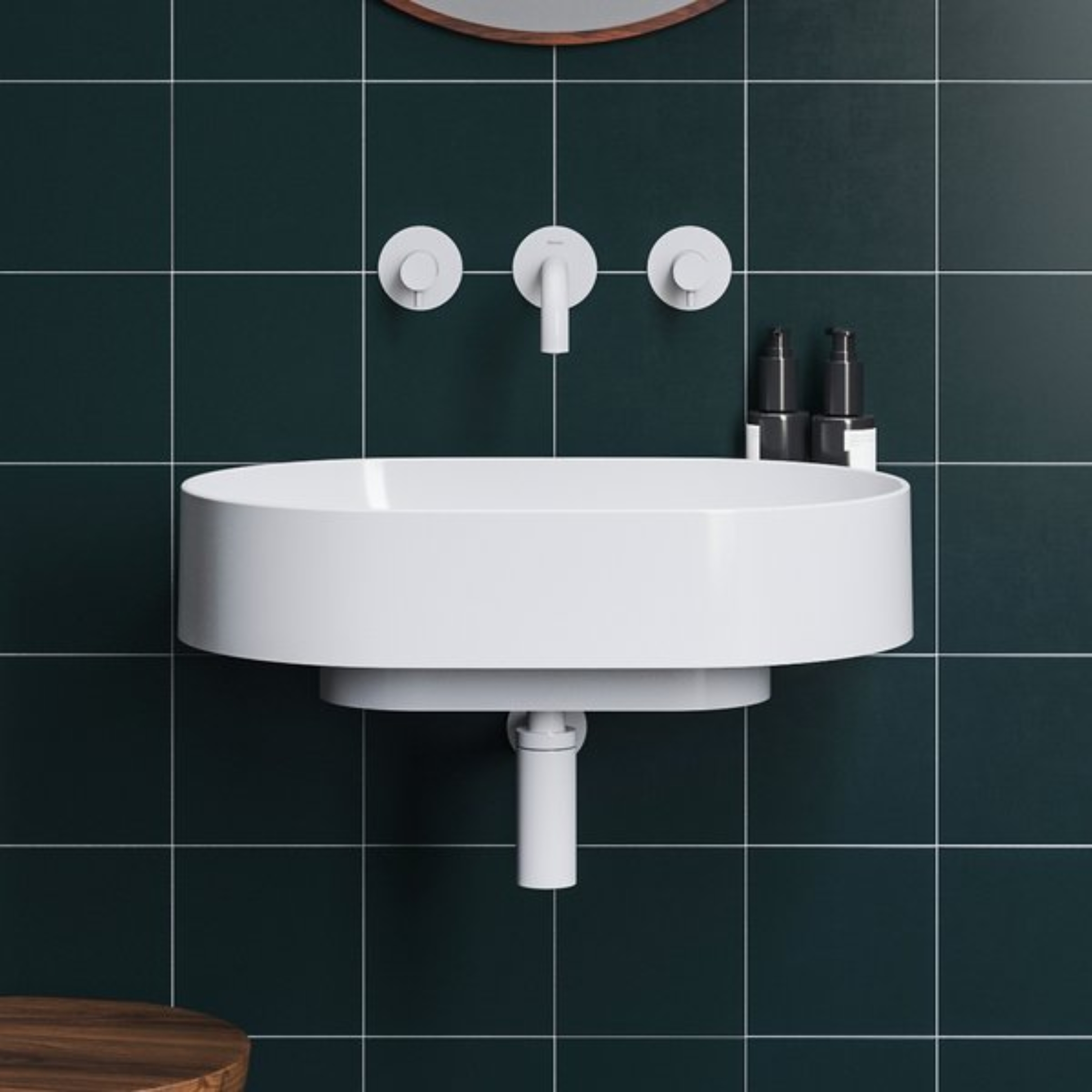 Ravak Yard umywalka 60,5x50 cm półokrągła biała XJX01060000 - Wysyłka w 24h