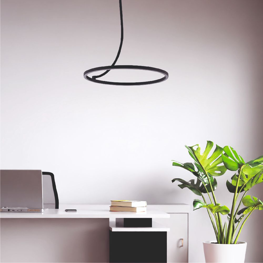 Zuma Line Corit lampa wisząca 1x30 W czarna E82907-01