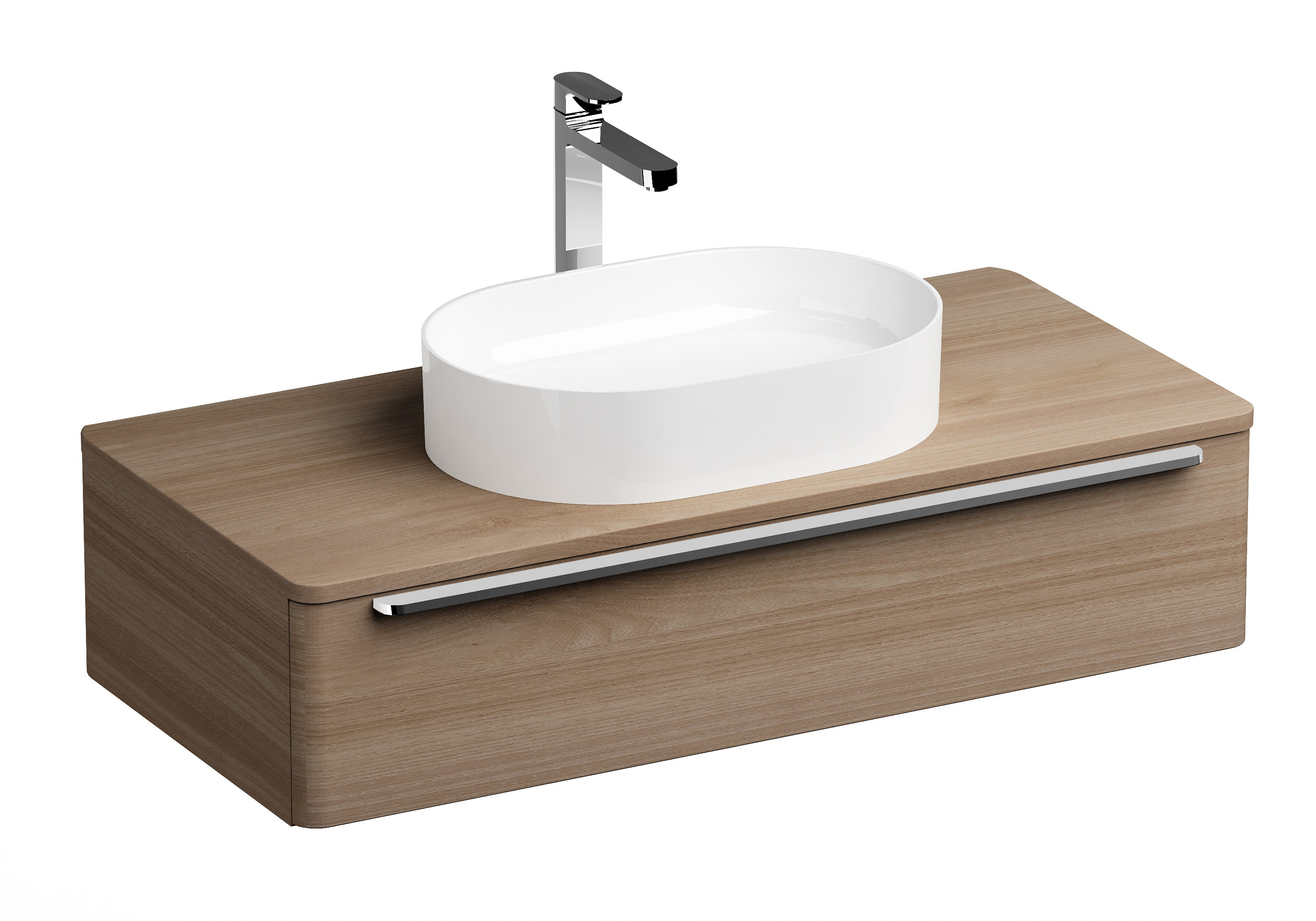 Ravak Ceramic 550 SLIM O umywalka 55x37 cm nablatowa owalna biała XJX01155001 - Wysyłka w 24h