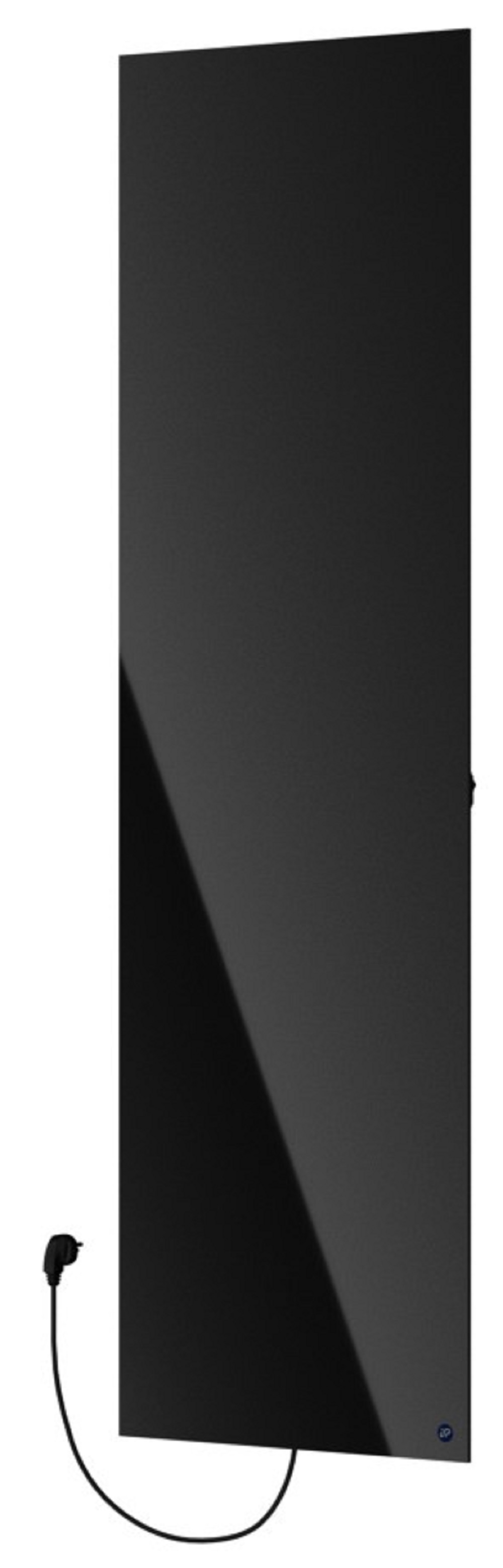 Instal Projekt Eos Electro grzejnik elektryczny 160,6x48,6 cm czarny mat/czarna szyba EOSE-50/160E31L05B