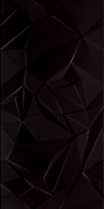 Paradyż Synergy płytka ścienna 30x60 cm STR B czarny połysk