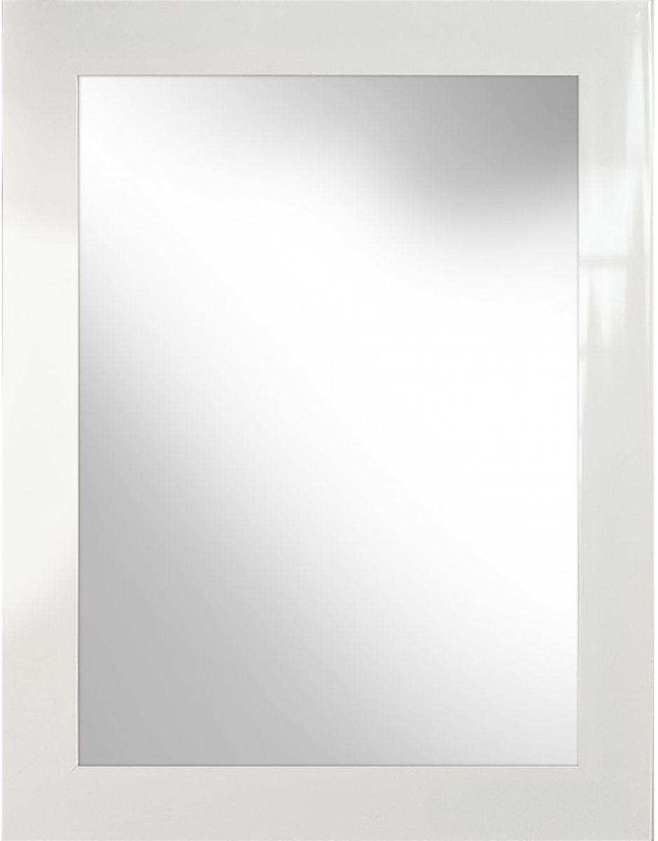 Ars Longa Simple lustro 83x63 cm prostokątne biały połysk SIMPLE5070-B