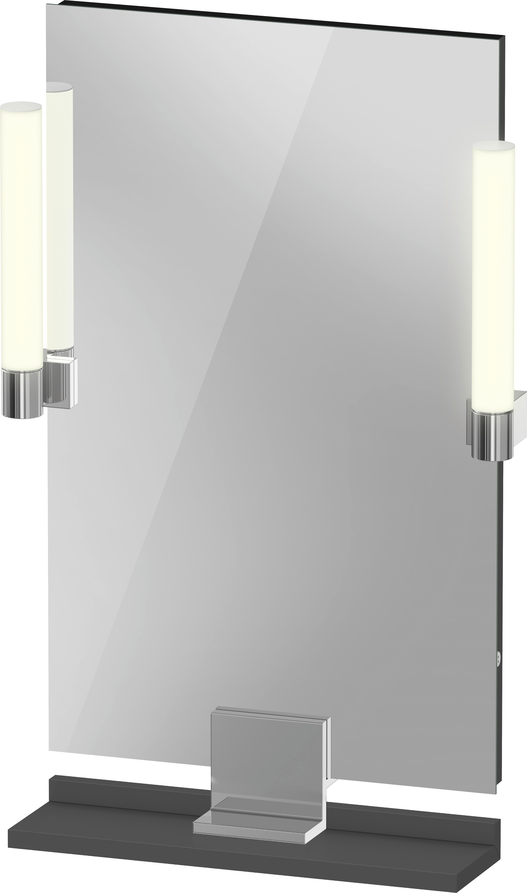 Duravit Sivida lustro 45x65 cm prostokątne z oświetleniem chrom-grafit SV7420010490000
