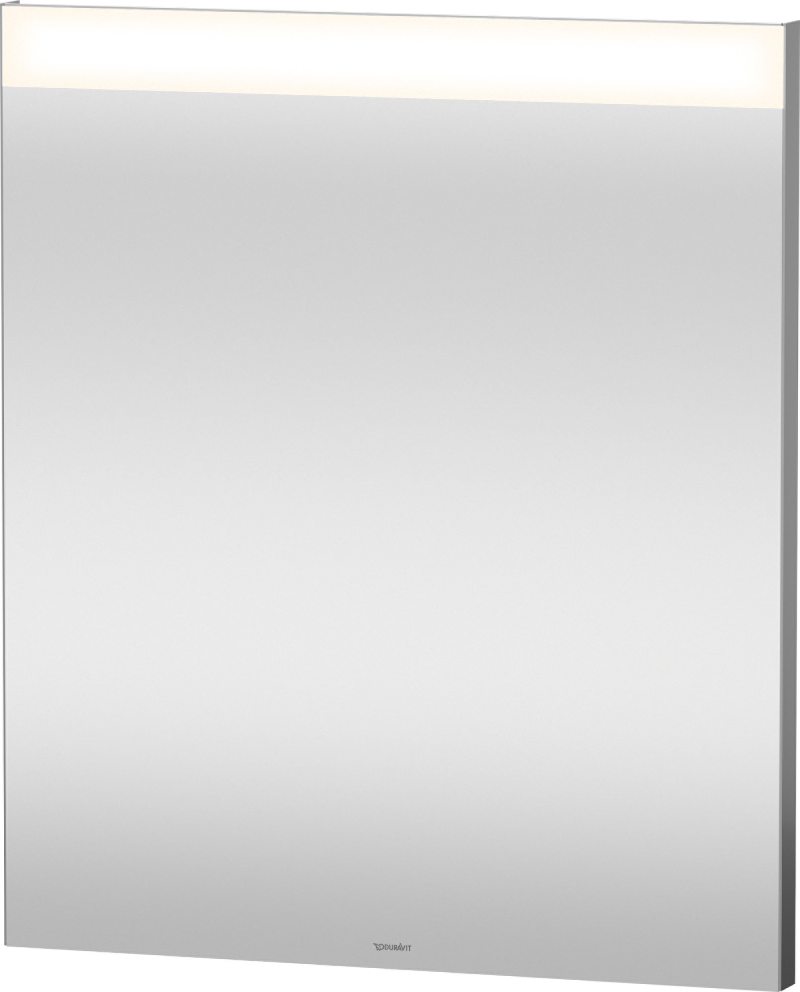 Duravit D-Neo lustro 60x70 cm prostokątne z oświetleniem srebrny LM7835000000000
