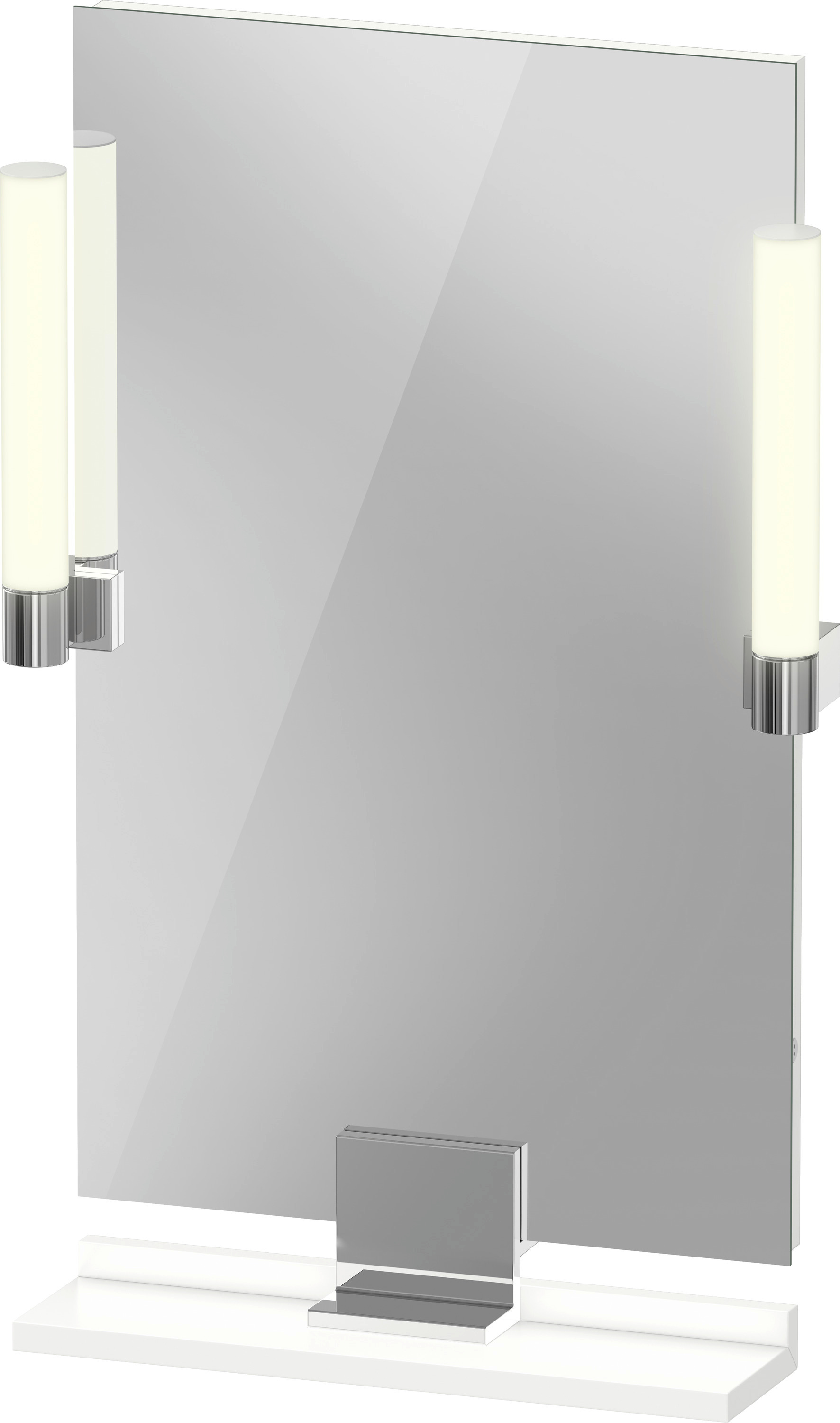 Duravit Sivida lustro 45x65 cm prostokątne z oświetleniem biały-chrom SV7420010180000