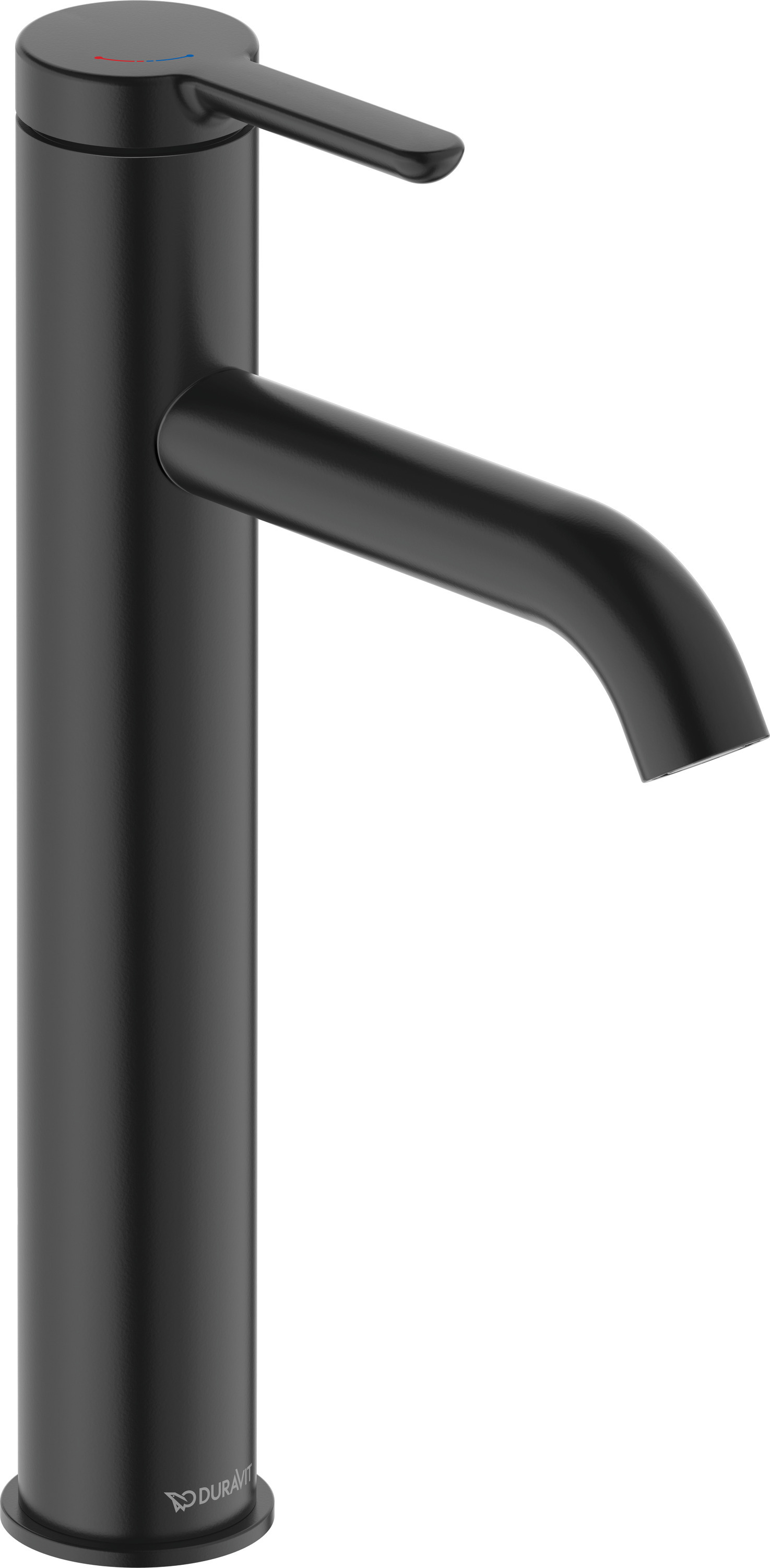 Duravit C.1 bateria umywalkowa stojąca czarna C11033002046