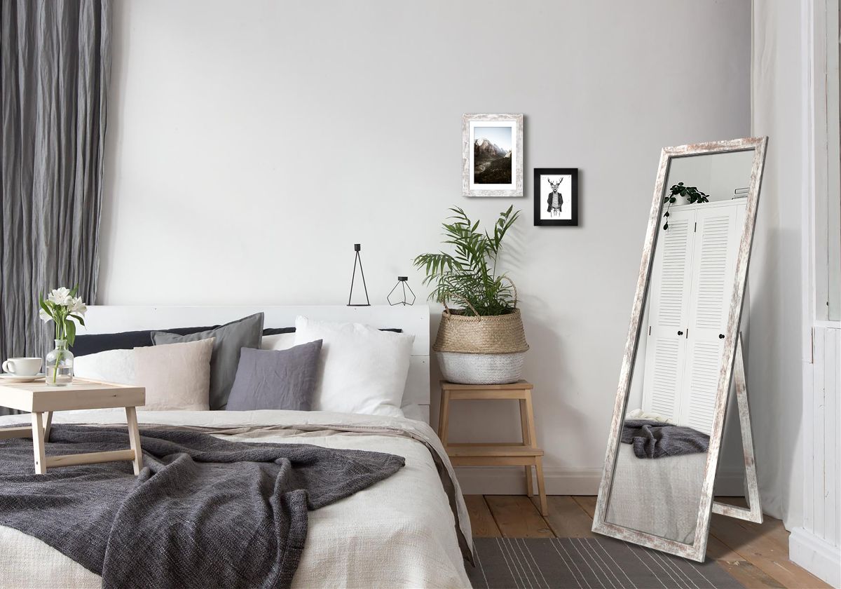 Styler Sicilia lustro 46x146 cm prostokątne drewno LU-12260 - Wysyłka w 24h