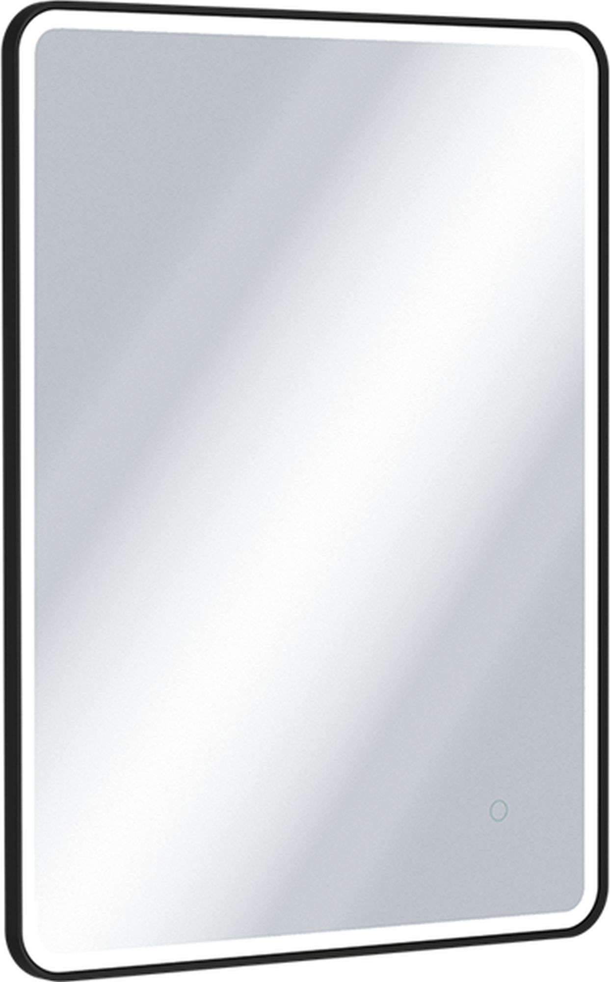 Excellent Corido lustro 60x80 cm prostokątne z oświetleniem z matą grzewczą z ramą czarny mat DOEX.CO080.060.BL
