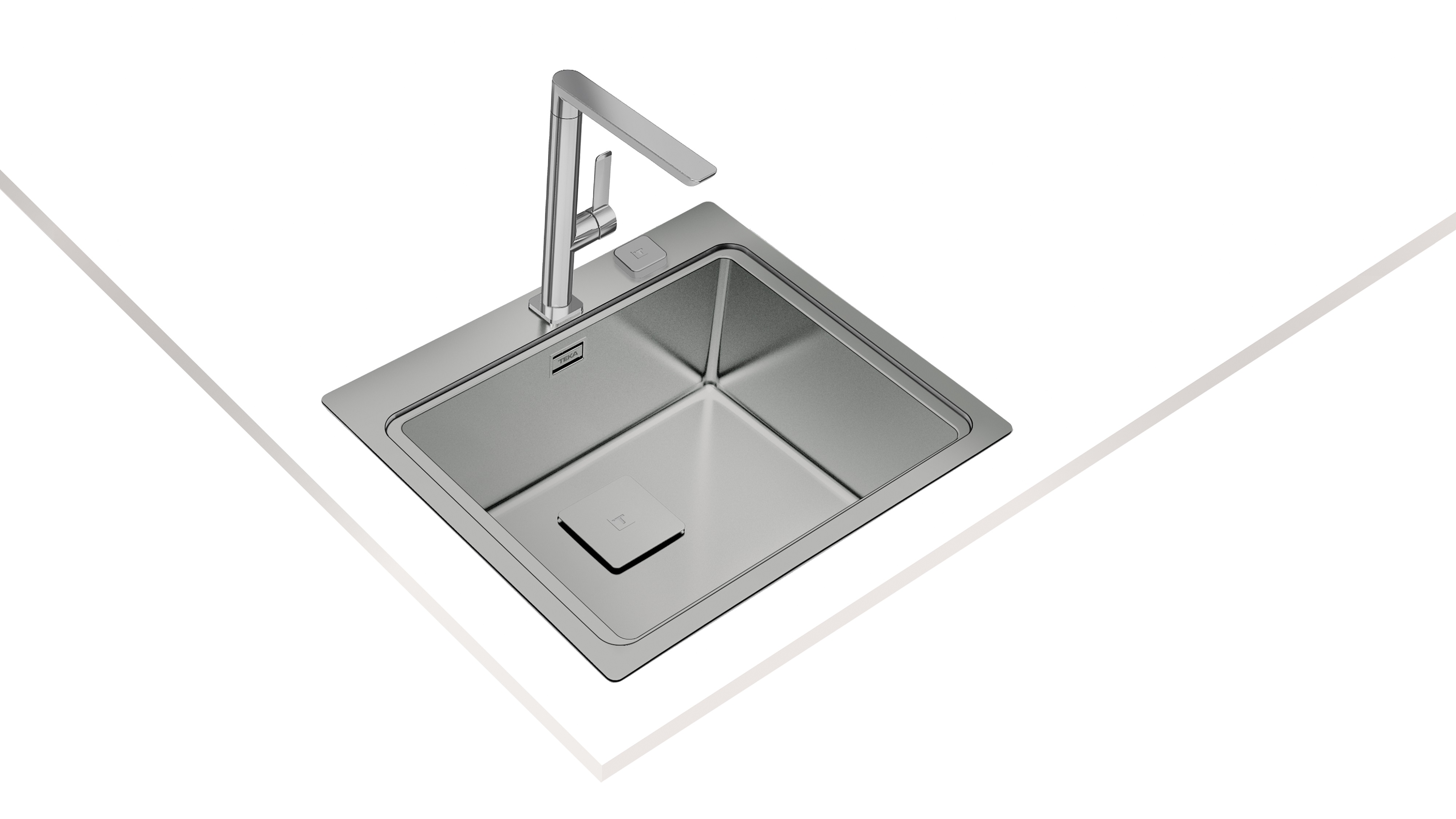 Teka Zenit RS15 1B zlewozmywak stalowy 60x52 cm stal polerowana 115000021