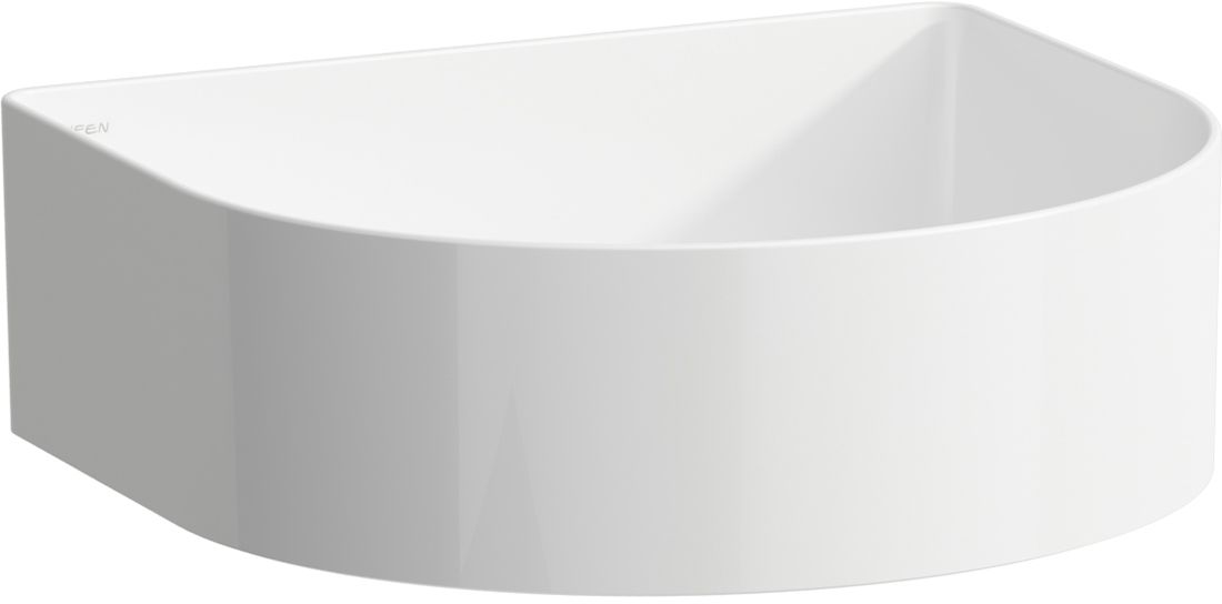 Laufen Sonar umywalka 41x36,5 cm półokrągła nablatowa biała H8123424001121