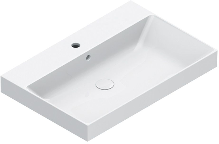 Catalano Zero umywalka 75x50 cm prostokątna nablatowa biała 0120751001