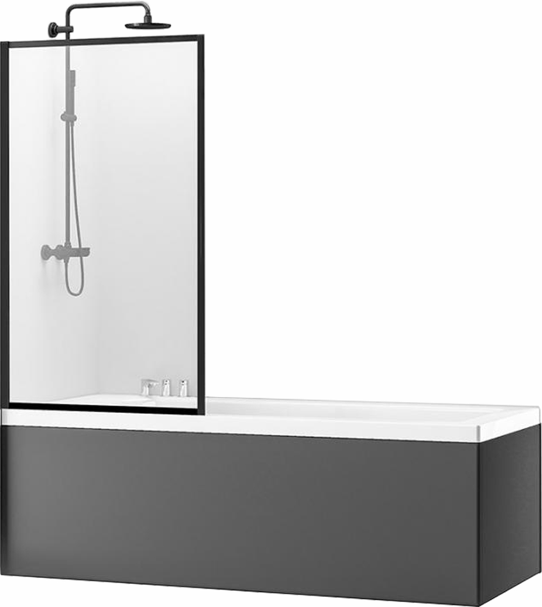 Rea Lagos parawan nawannowy 80 cm profile czarne REA-K7390 - Wysyłka w 24h