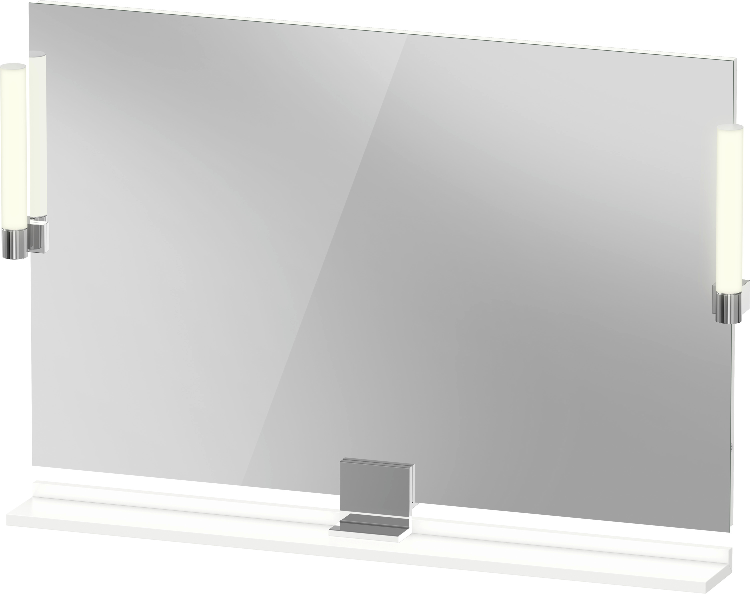 Duravit Sivida lustro 105x65 cm prostokątne z oświetleniem biały-chrom SV7423010180000