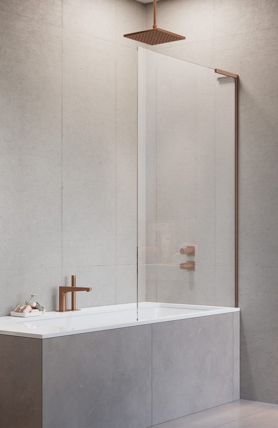 Radaway Modo SL Brushed Copper PNJ II parawan nawannowy 70 cm 1-częściowy 10316070-93-01R