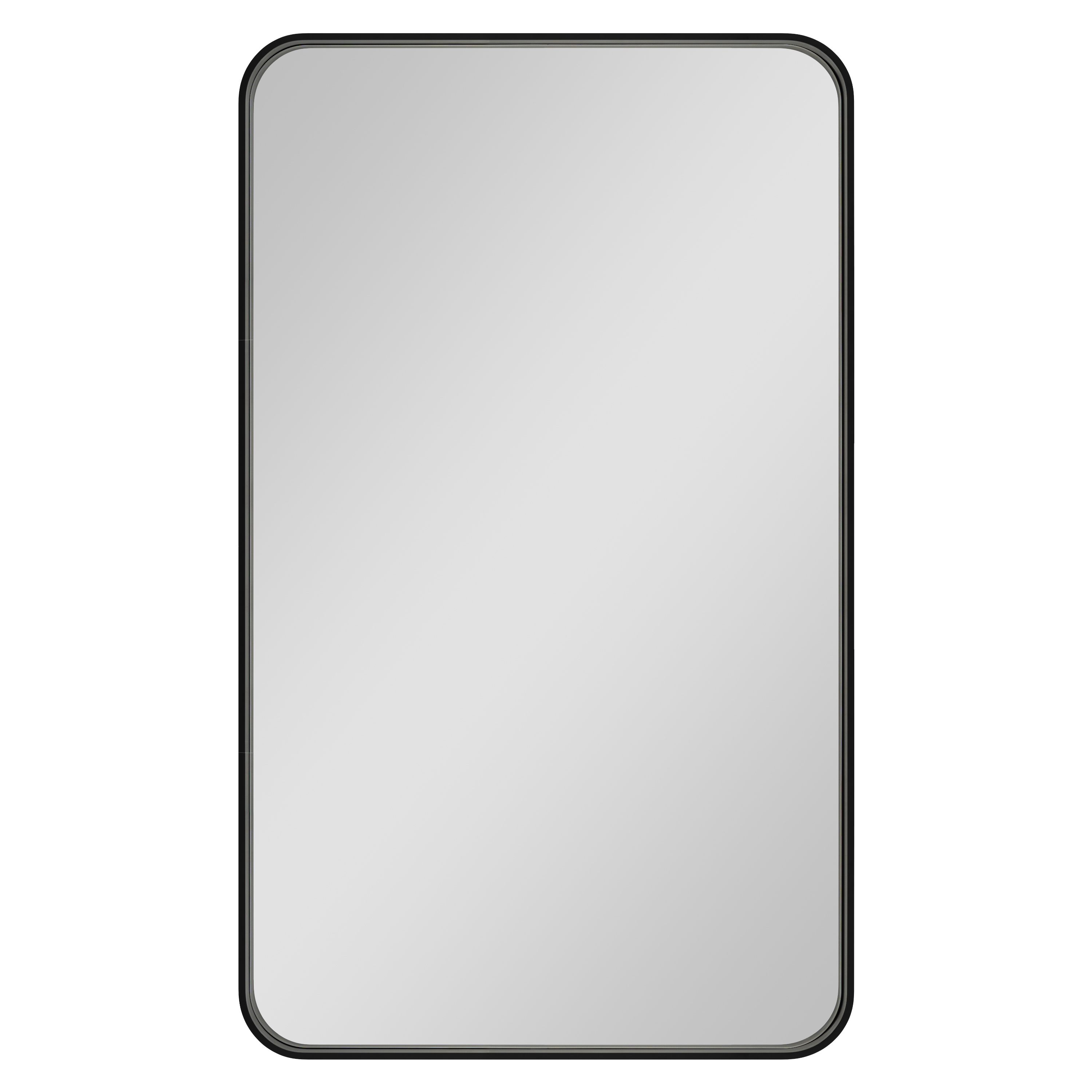 Dubiel Vitrum Rio Black lustro łazienkowe 60x100 cm prostokątne czarna rama - Wysyłka w 24h