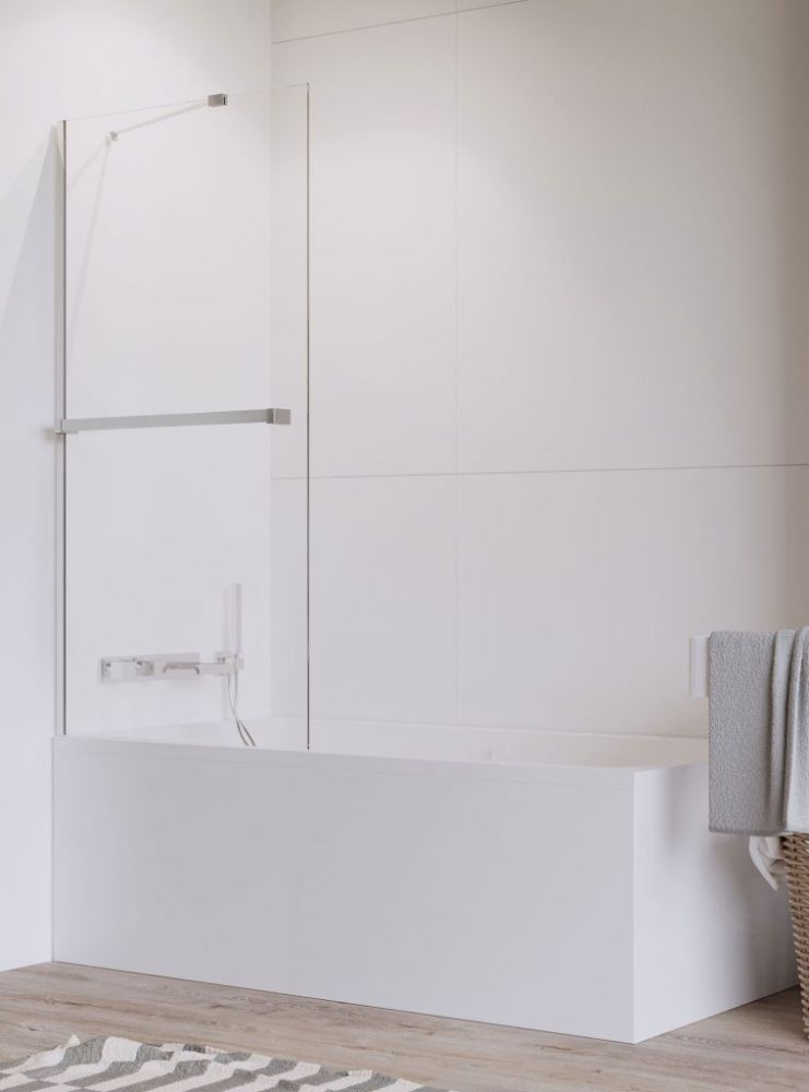 Radaway Idea PNJ II parawan nawannowy 80 cm z wieszakiem szkło przezroczyste 10001080-01-01W