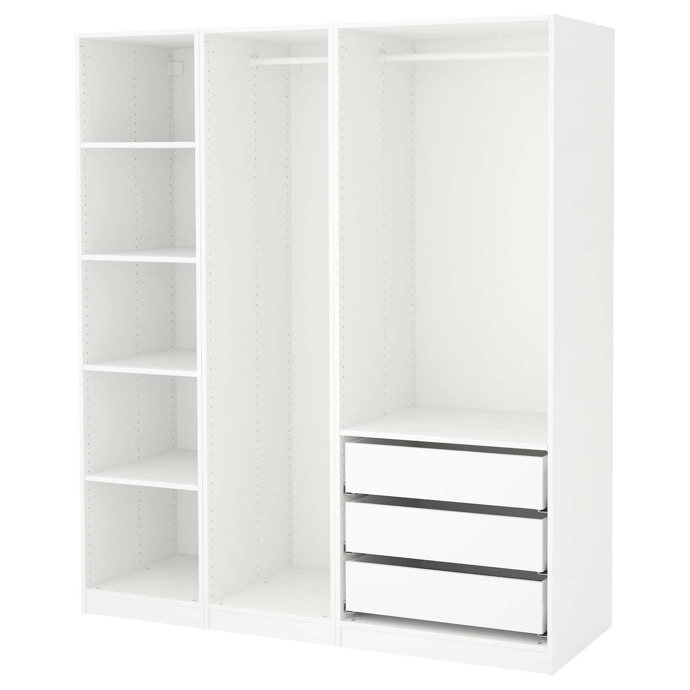 IKEA PAX szafa, biały, 175x58x201 cm