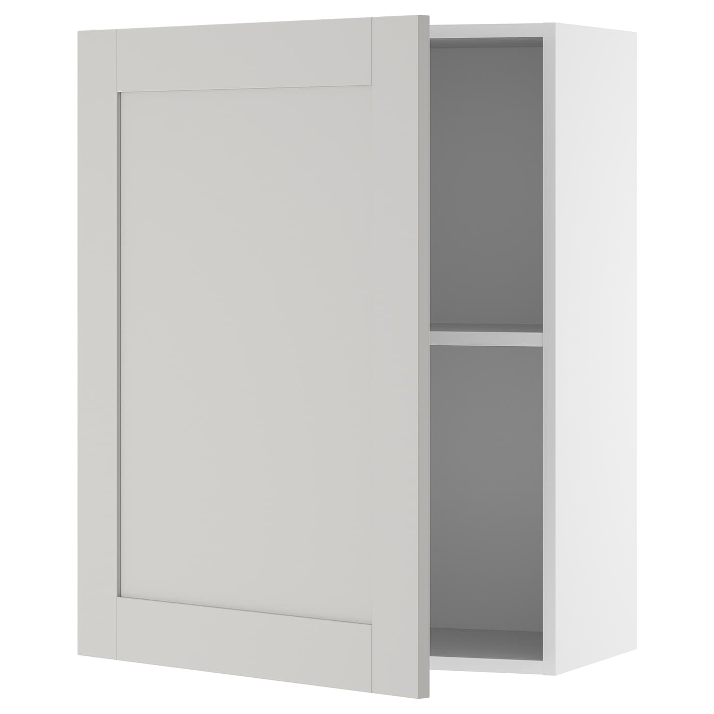 IKEA KNOXHULT szafka wisząca z drzwiczkami, szary, 60x75 cm