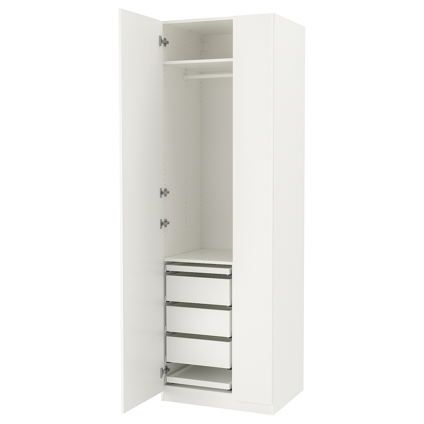 IKEA PAX / FORSAND kombinacja szafy, biały/biały, 75x60x236 cm