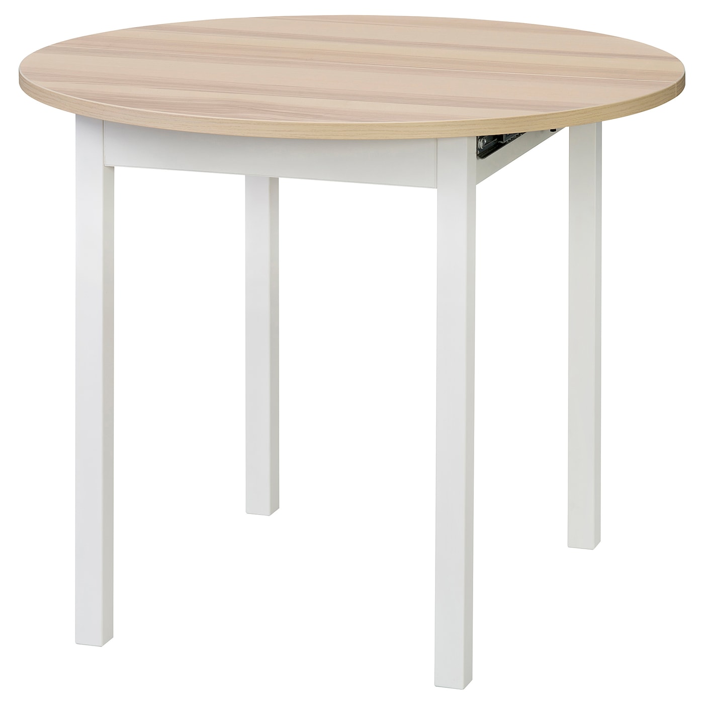 IKEA GAPERHULT stół rozkładany, jesion/biały, 90/120x90 cm