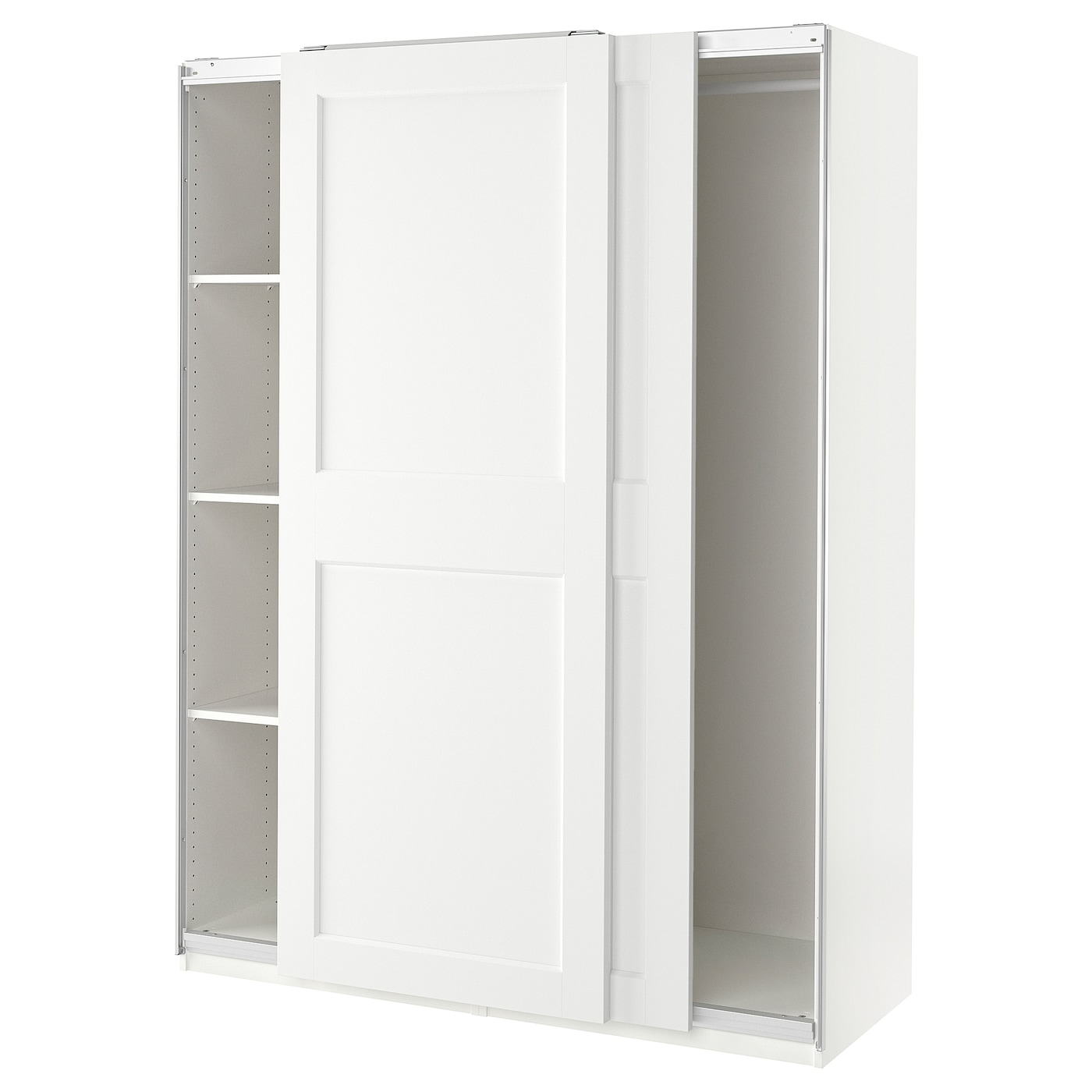 IKEA PAX / GRIMO szafa, biały/biały, 150x66x201 cm