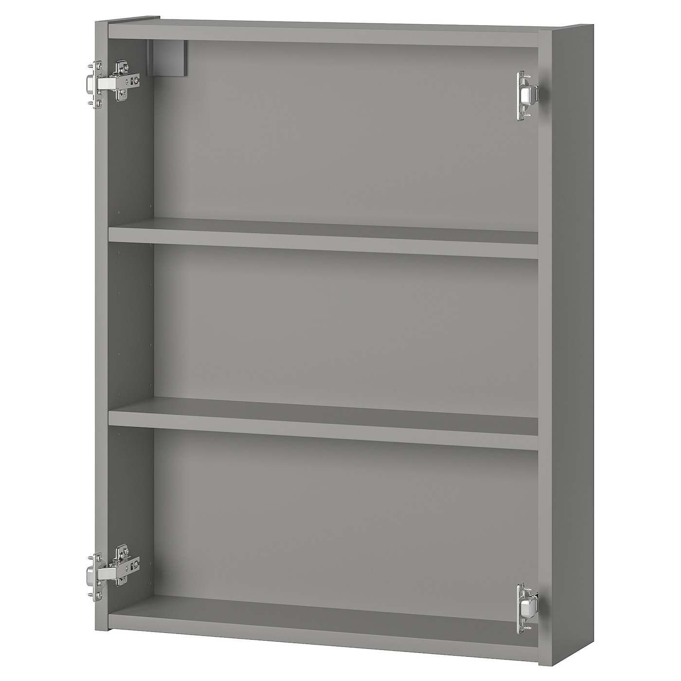 IKEA ENHET szafka wisząca z 2 półkami, szary, 60x15x75 cm