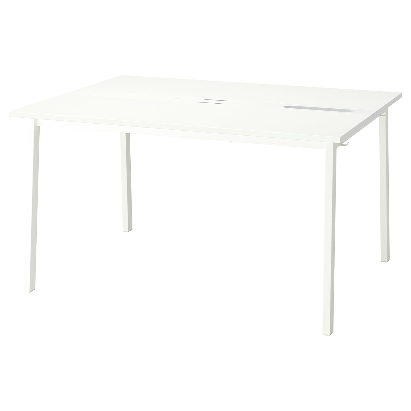 IKEA MITTZON stół konferencyjny, biały, 140x108x75 cm