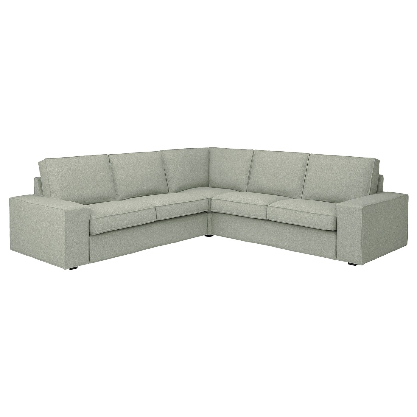 IKEA KIVIK sofa narożna 4-osobowa, Gunnared jasnozielony, Głębokość: 95 cm