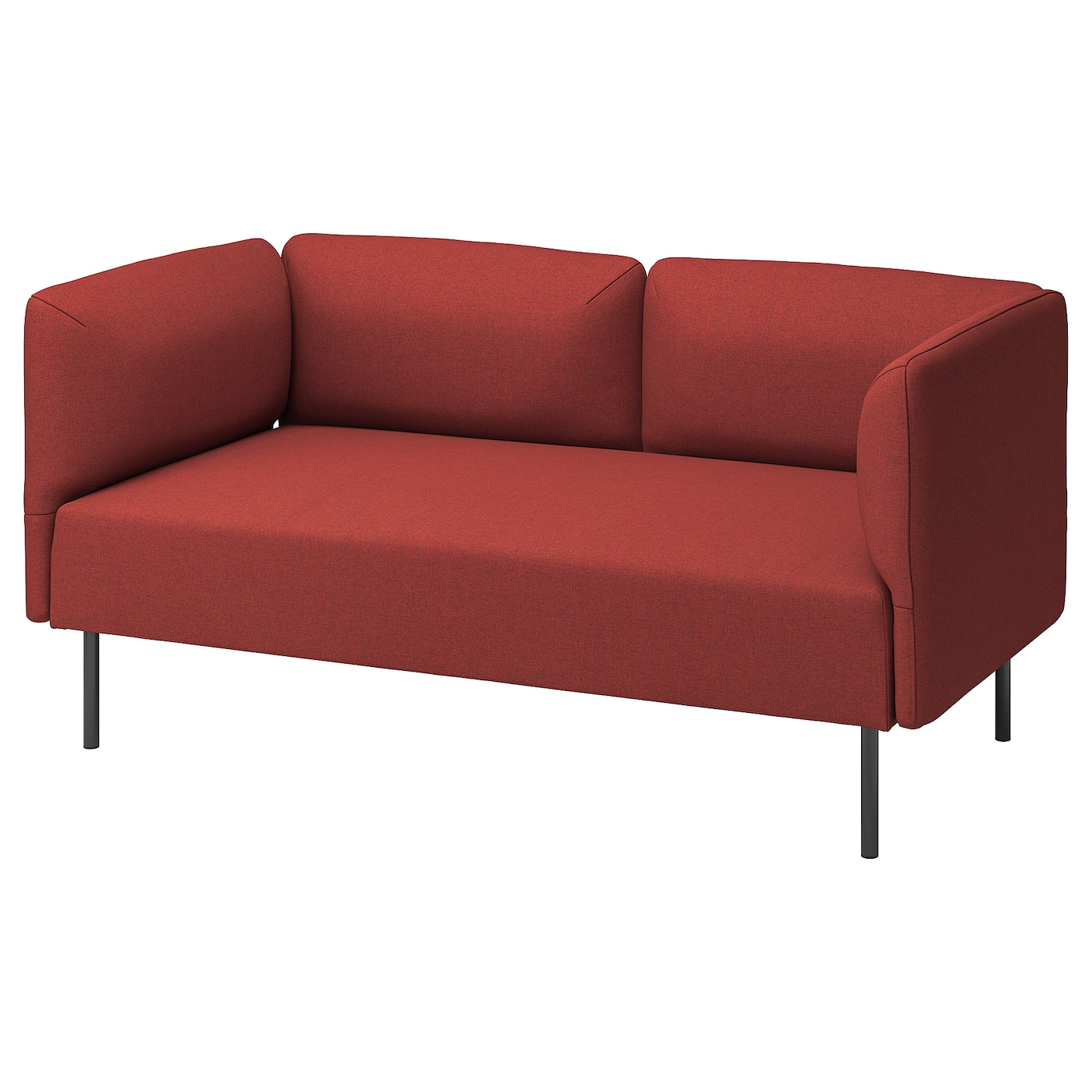 IKEA LILLEHEM Sofa modułowa, 2-osobowa, Gunnared/brązowoczerwony metal, Głębokość: 76 cm