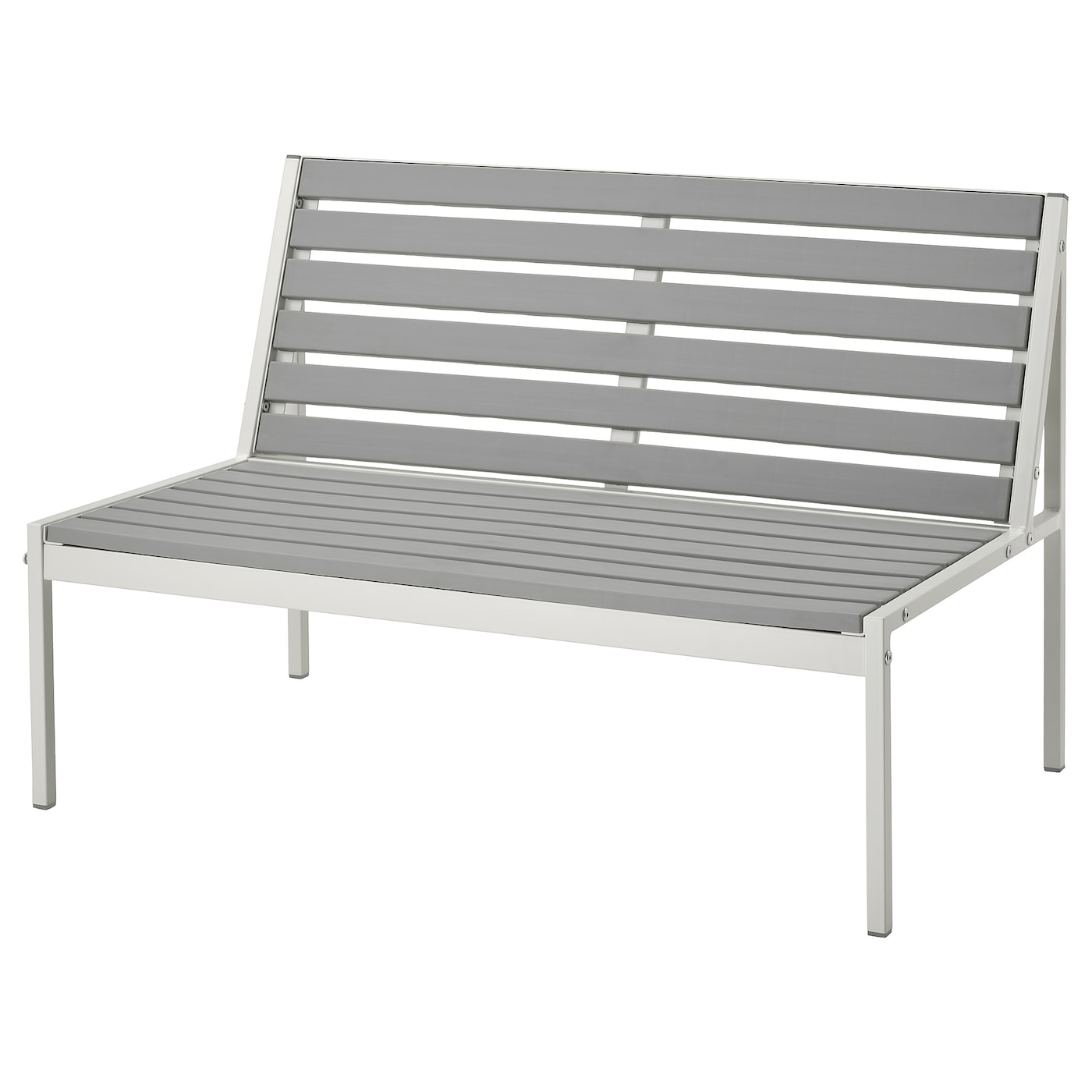 IKEA JOLPEN sofa 2-osobowa, na zewnątrz, biały/szary, 100x59x67 cm