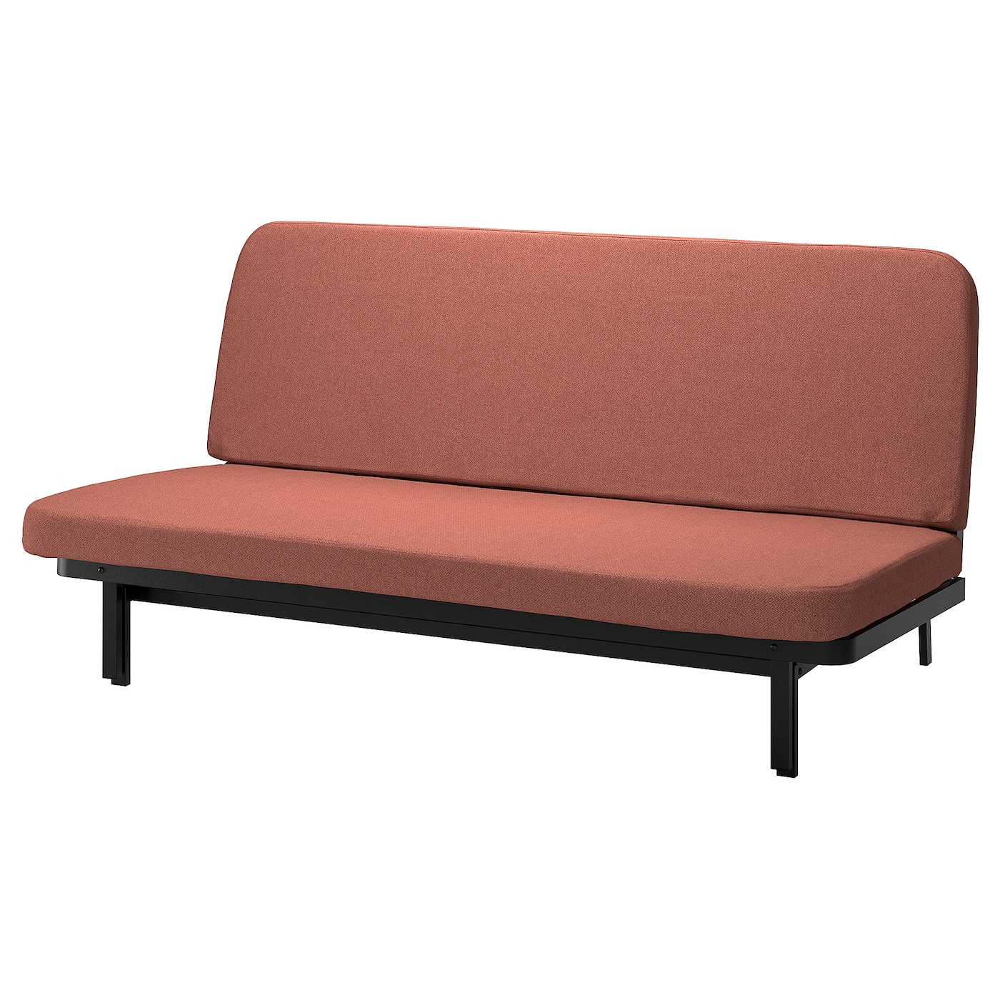 IKEA NYHAMN sofa 3-osobowa, rozkładana, materac ze sprężynami kieszeniowymi/Skartofta czerwony/brązowy, Szerokość: 200 cm