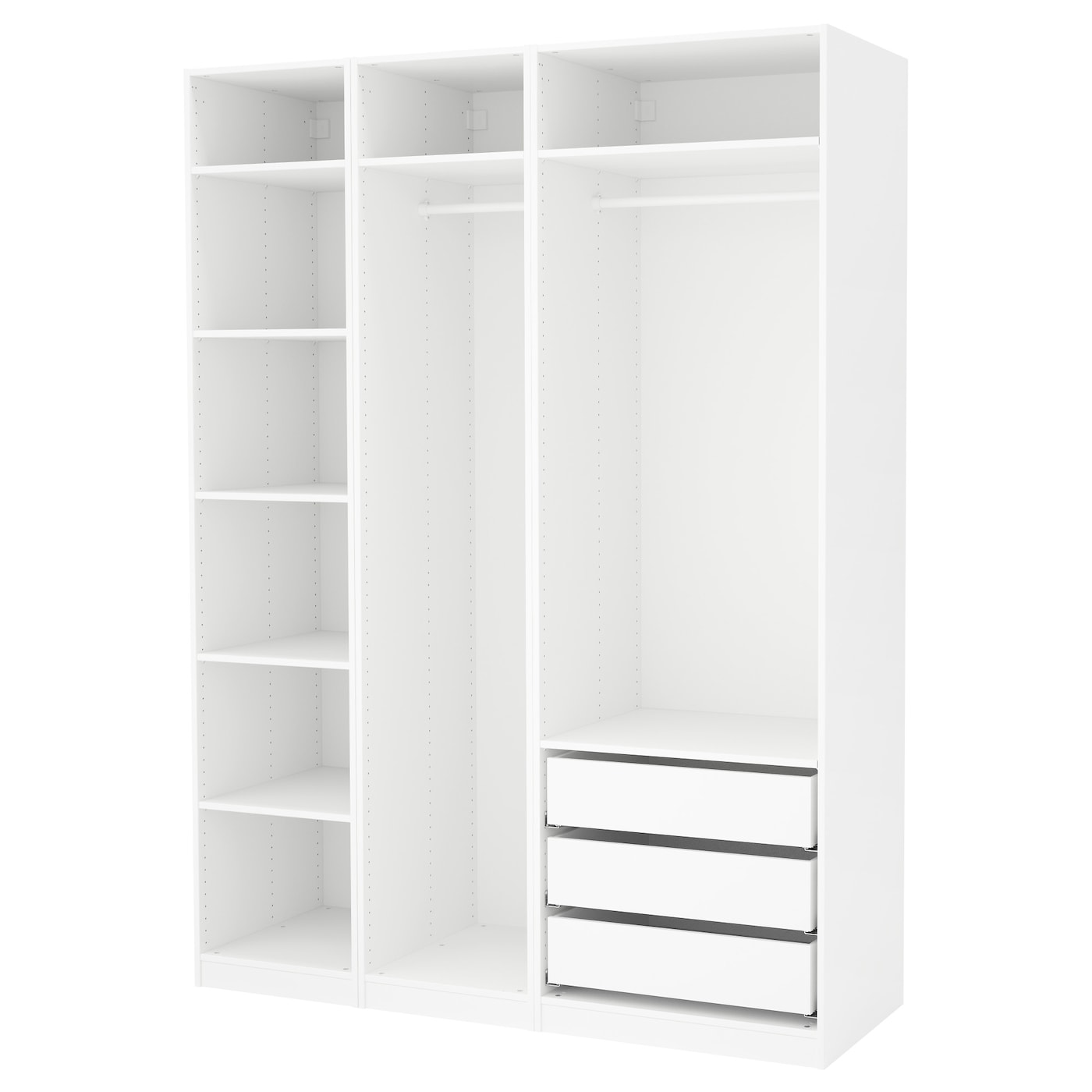 IKEA PAX szafa, biały, 175x58x236 cm