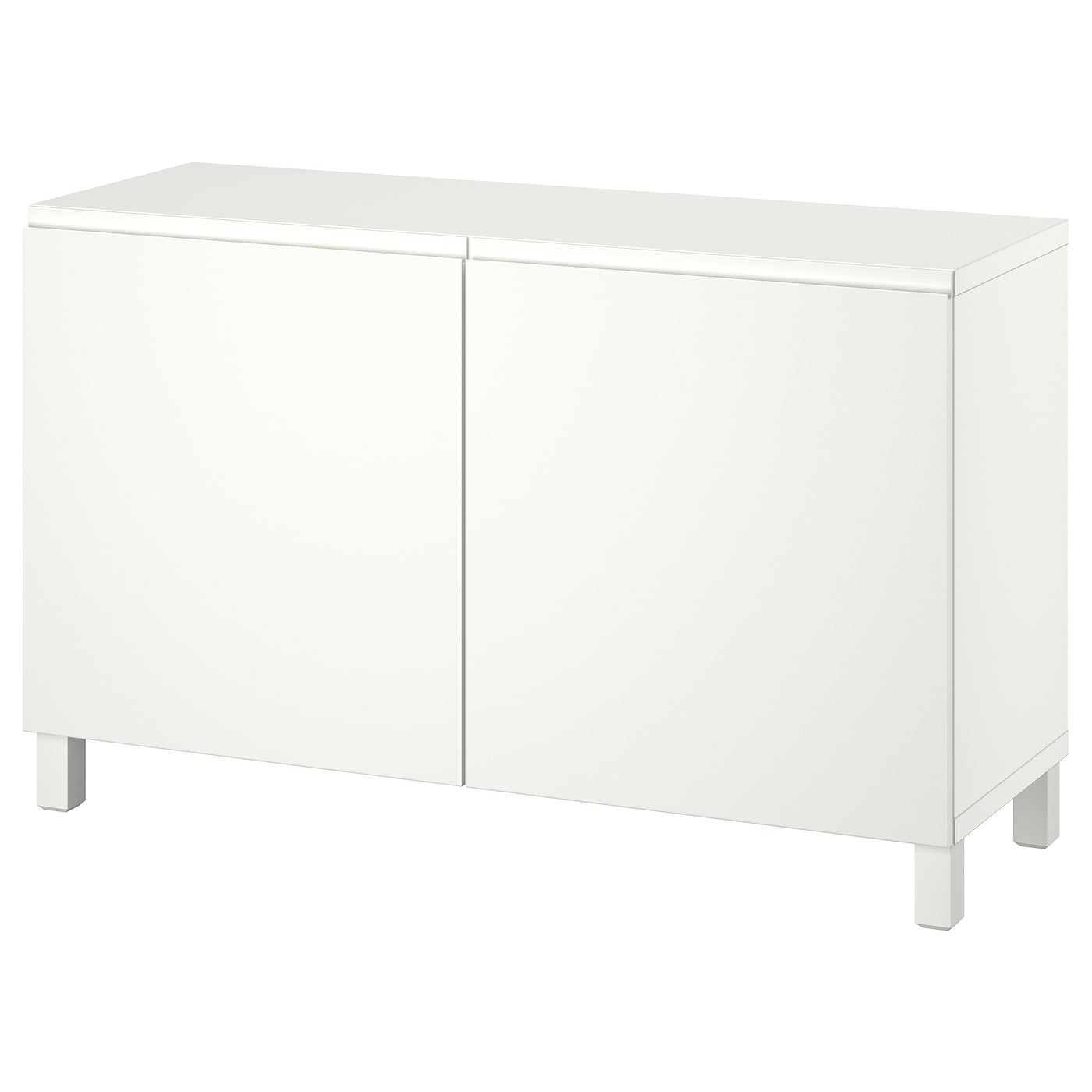 IKEA BESTÅ kombinacja z drzwiami, biały/Västerviken/Stubbarp biały, 120x42x74 cm
