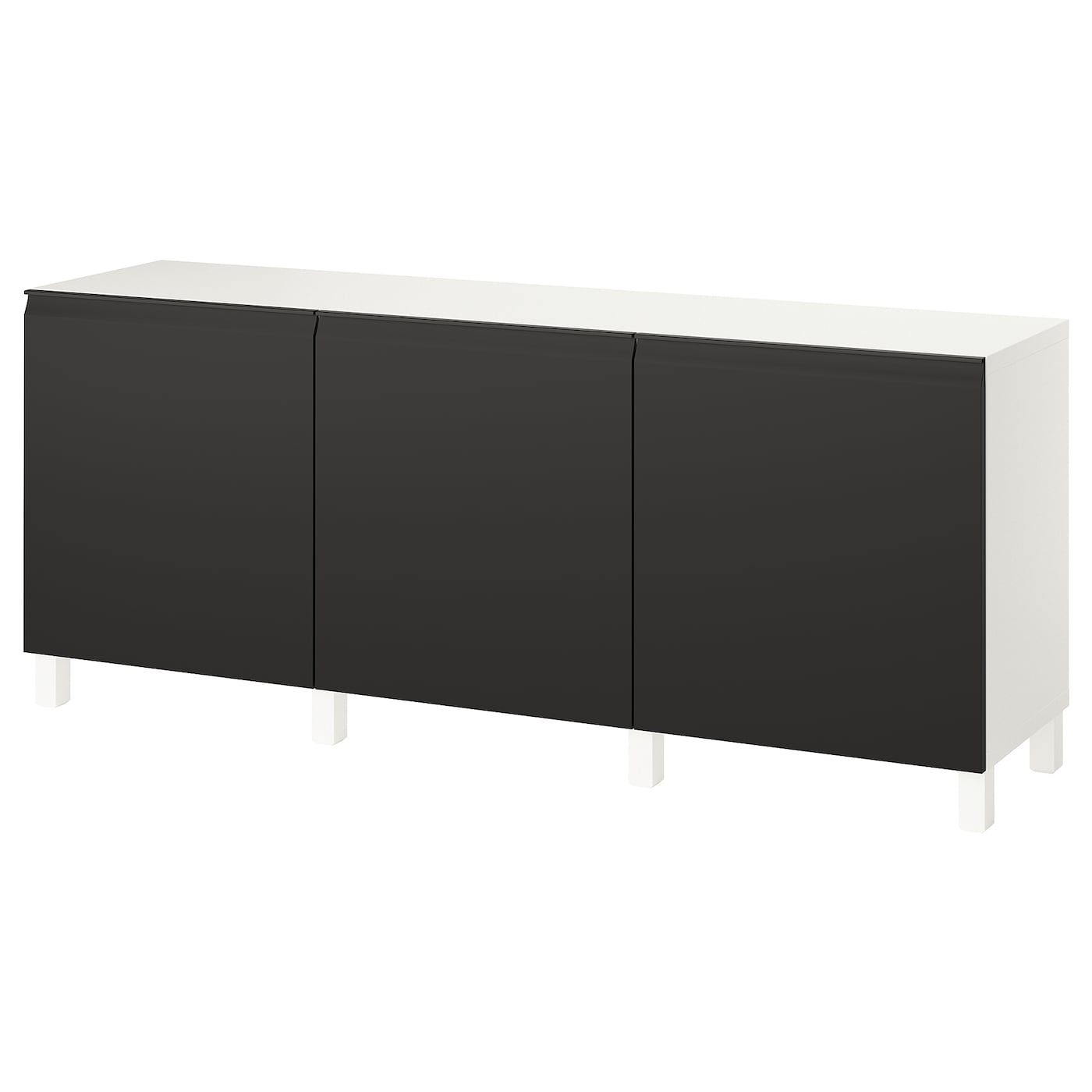 IKEA BESTÅ kombinacja z drzwiami, biały/Hammarsmed/Stubbarp antracyt, 180x42x74 cm