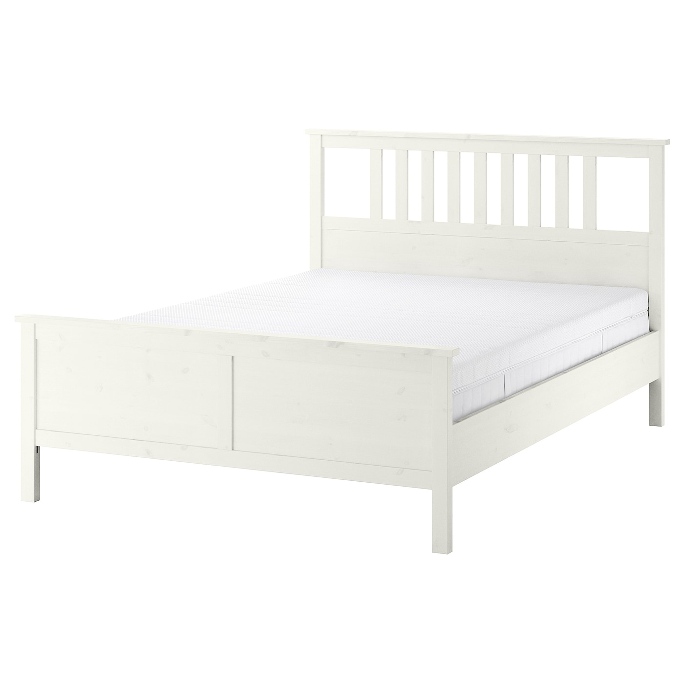 IKEA HEMNES łóżko, biała bejca, 140x200 cm