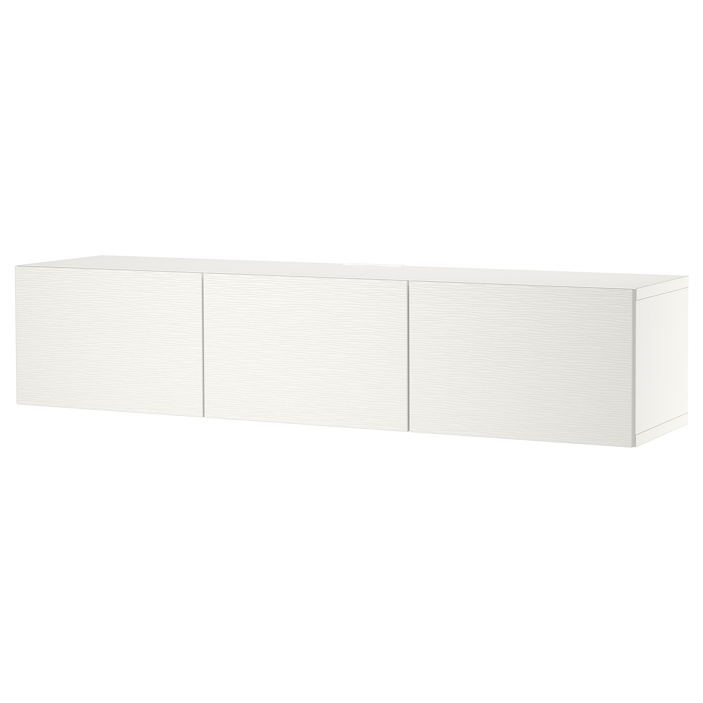 IKEA BESTÅ ława TV z drzwiami, biały/Laxviken biały, 180x42x38 cm