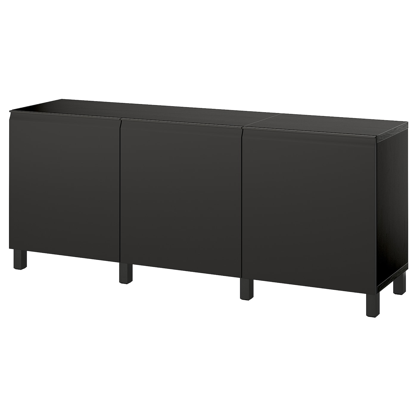 IKEA BESTÅ kombinacja z drzwiami, czarnybrąz/Hammarsmed/Stubbarp antracyt, 180x42x74 cm