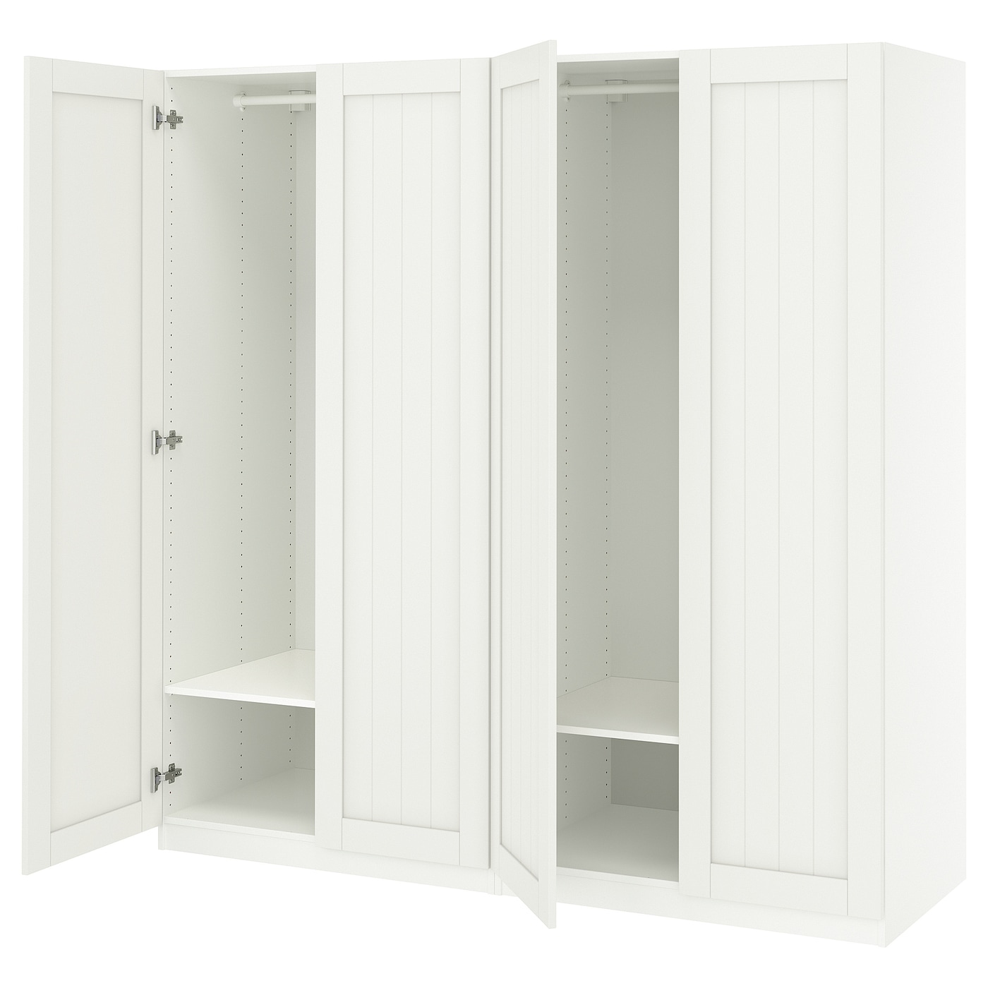 IKEA PAX / GULLABERG kombinacja szafy, biały/biały, 200x60x201 cm