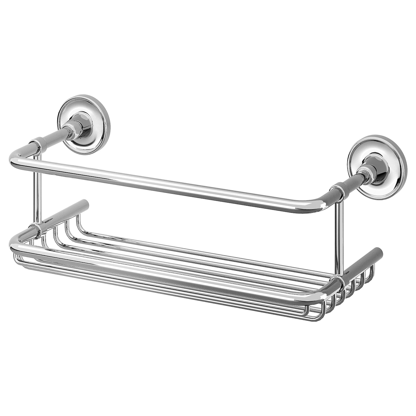 IKEA BROFJÄRDEN półka prysznicowa, efekt chromowania, 33x12 cm