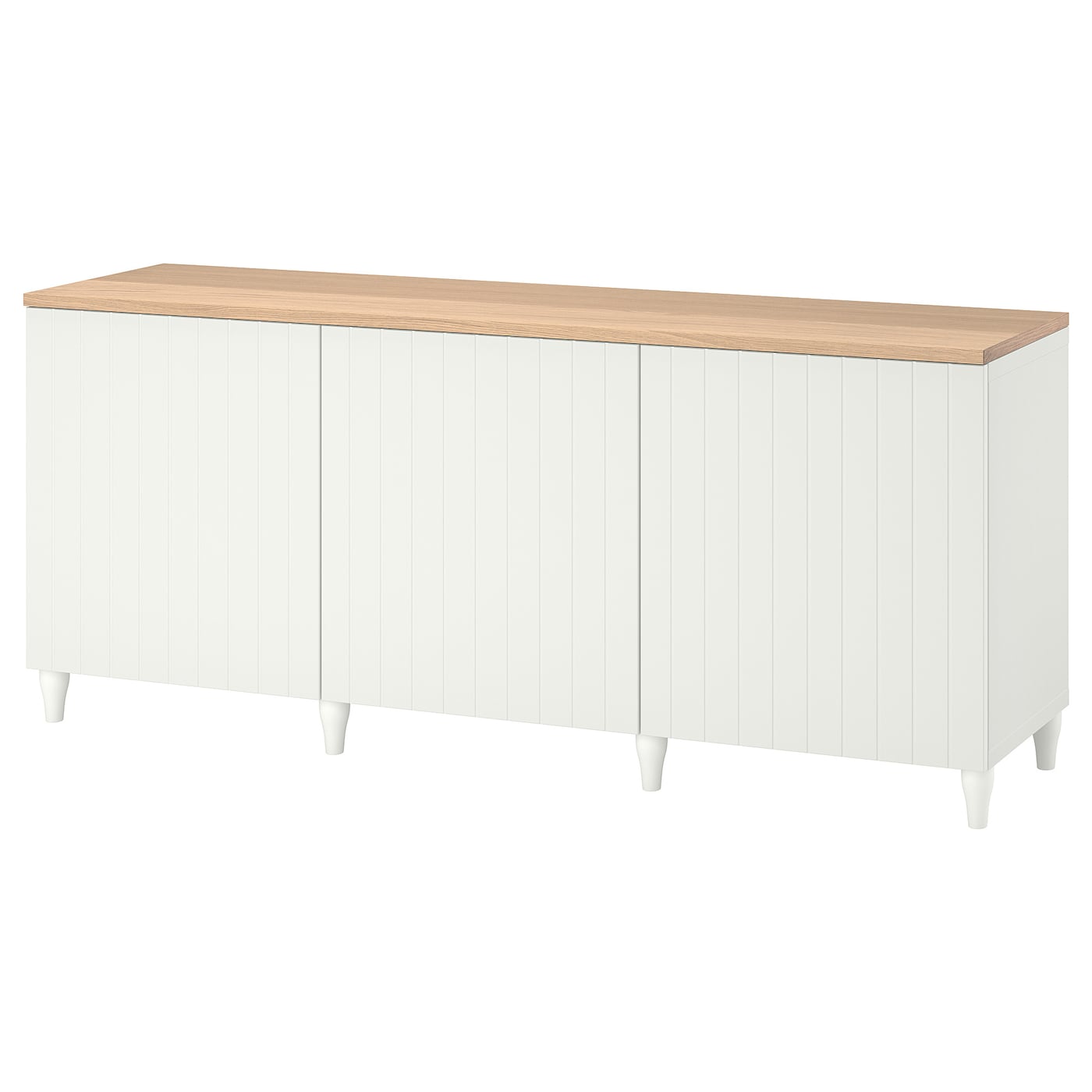 IKEA BESTÅ kombinacja z drzwiami, biały/Sutterviken/Kabbarp biały, 180x42x76 cm