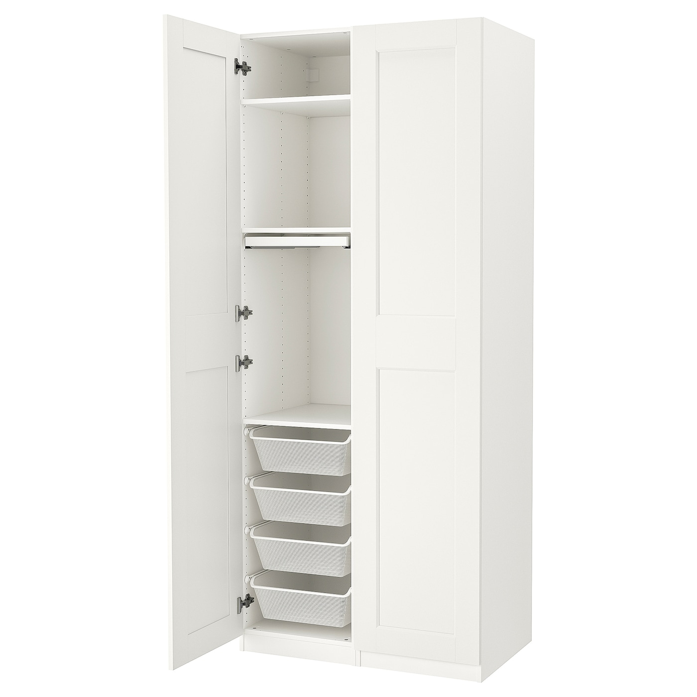IKEA PAX / GRIMO kombinacja szafy, biały/biały, 100x60x236 cm