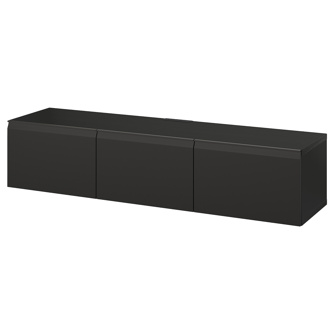 IKEA BESTÅ ława TV z drzwiami, czarnybrąz Hammarsmed/antracyt, 180x42x38 cm