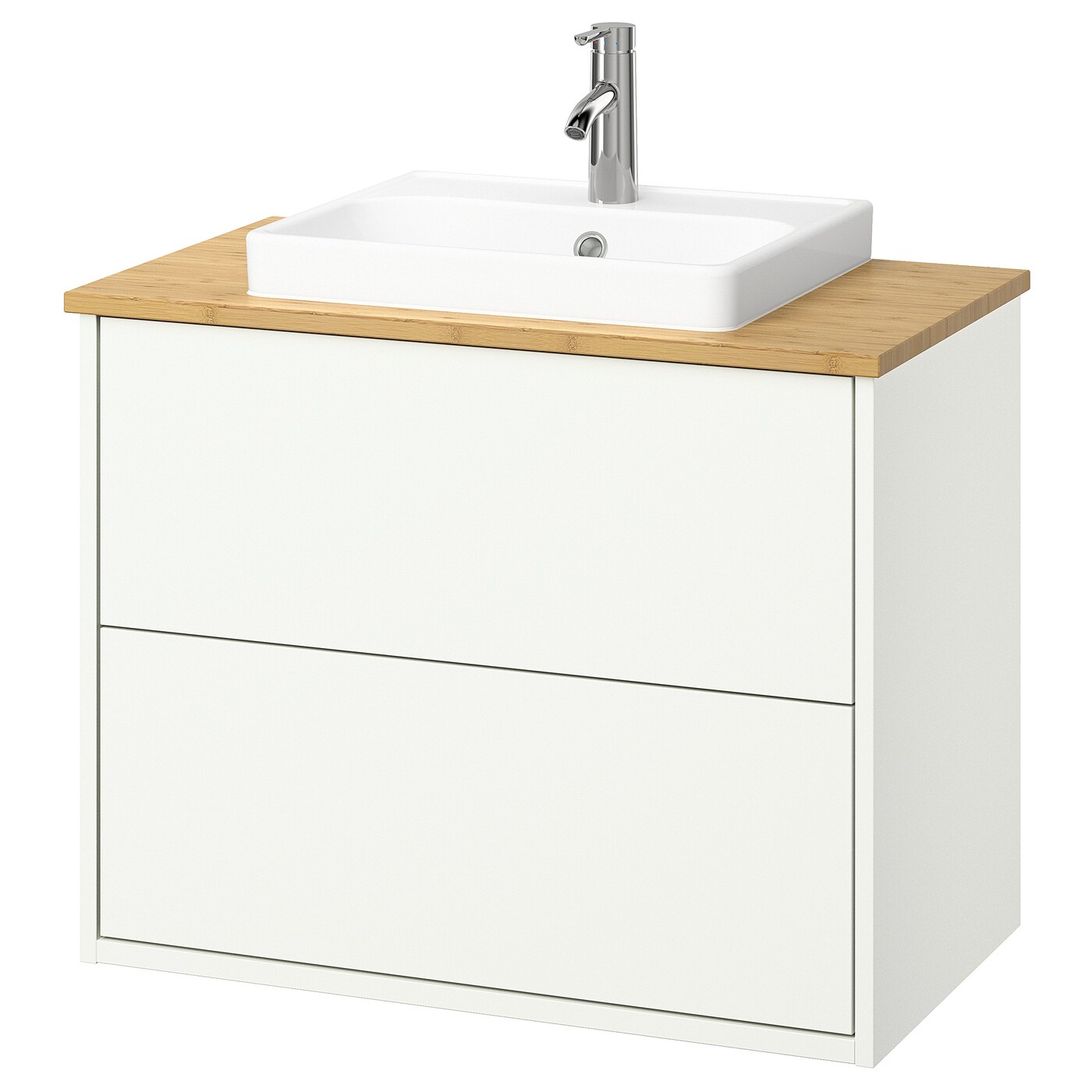 IKEA HAVBÄCK / ORRSJÖN szaf umyw z szufladami/umyw/bateria, biały, 82x49x71 cm