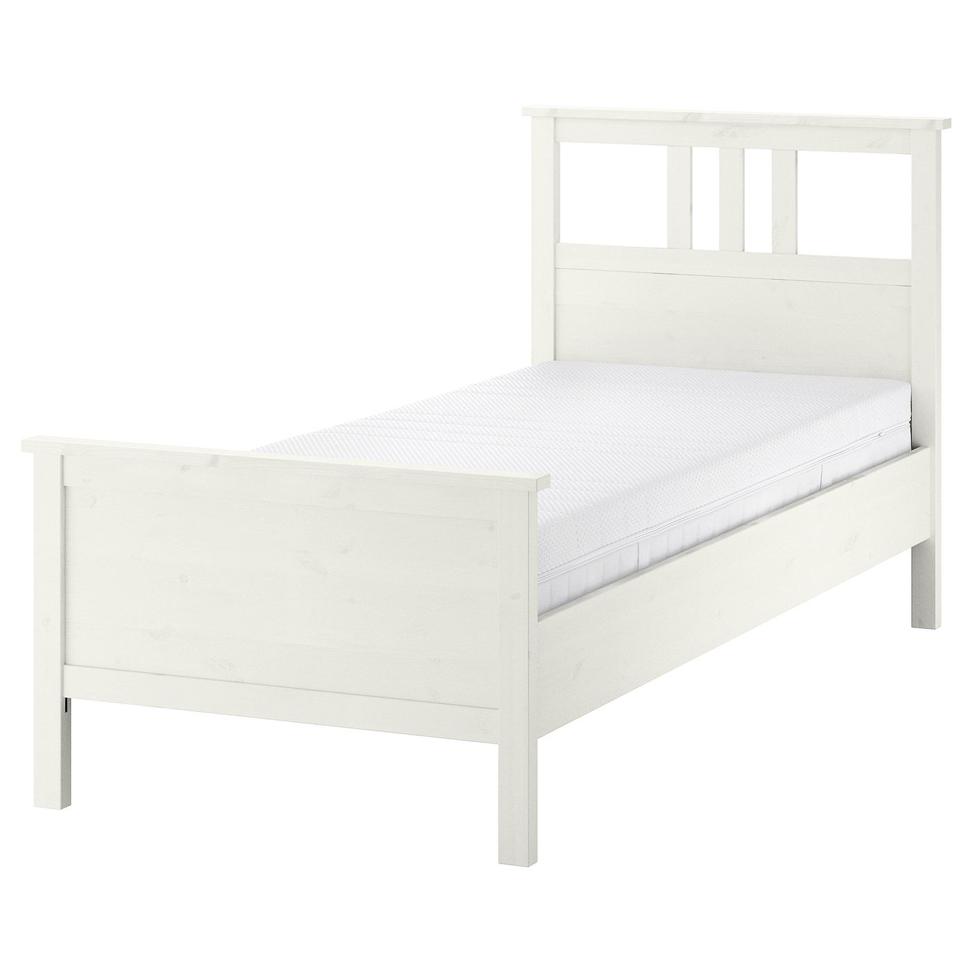 IKEA HEMNES łóżko, biała bejca, 90x200 cm